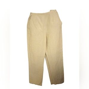 Liz Claiborne Lizsport Tan Linen Pants. Women's Size 10.